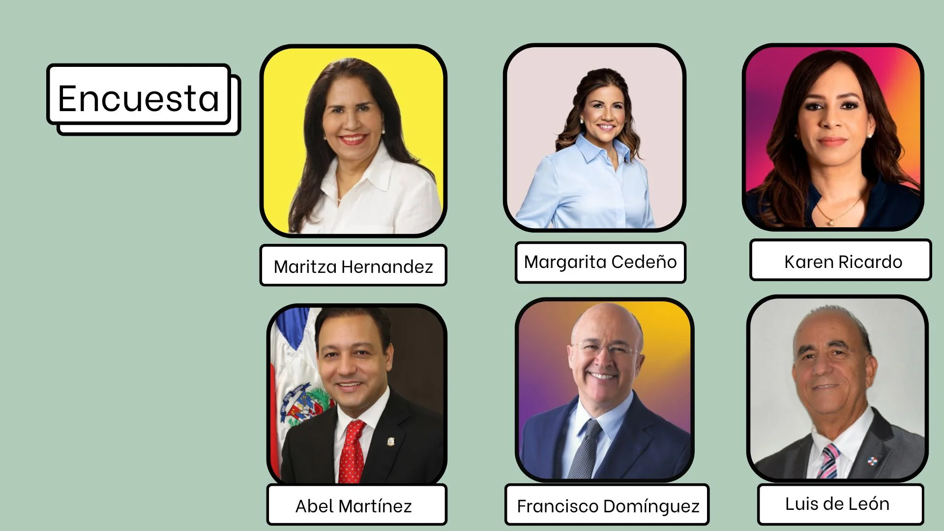 ENCUESTA: Cuál de los siguientes precandidatos cree usted será el candidato oficial del PLD?