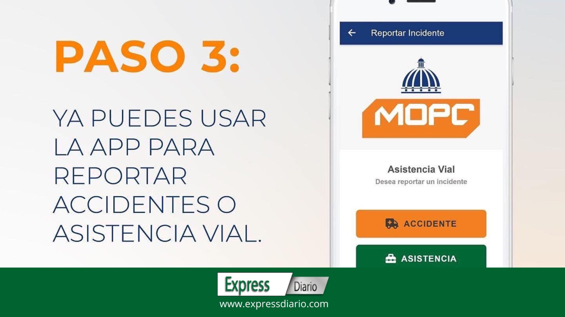 La aplicación de Obras Públicas 
