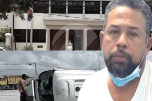 Conductor dice accidente ocurrió porque un camión lo cruzó;  niega haber consumido cocaina
