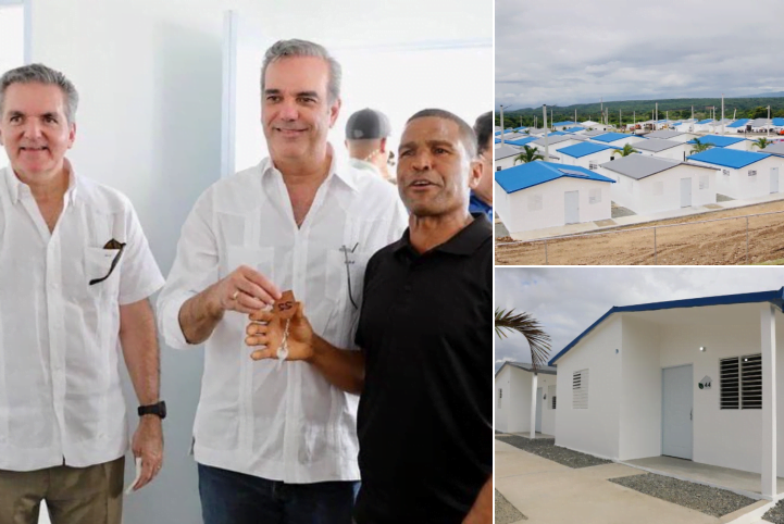 Gobierno entrega 100 casas ecológicas con paneles solares a familias pobres de Azua