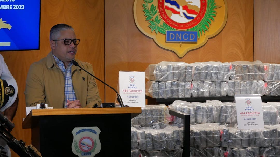 DNCD incauta 424 kilos de cocaína y detiene a tres dominicanos