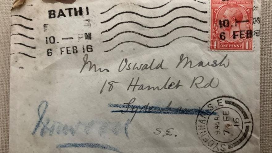 El misterio de la carta entregada en su destino más de un siglo después El misterio de la carta entregada en su destino más de un siglo después