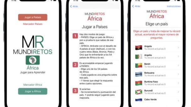 MundiRetos África, la App gratuita para jugar y aprender sobre los países del continente