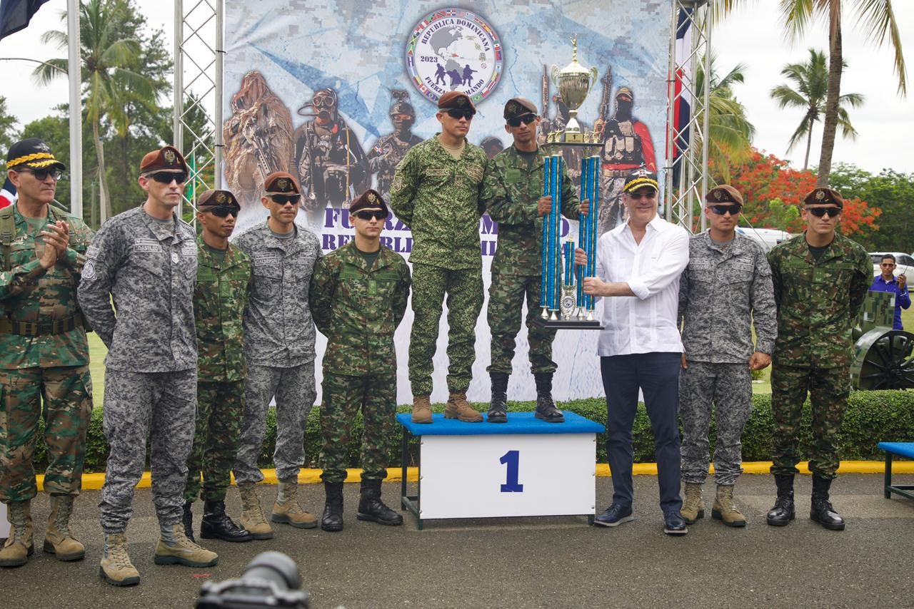 Abinader encabeza la clausura del Concurso “Fuerzas Comando 2023”;  Delegación colombiana gana primer lugar