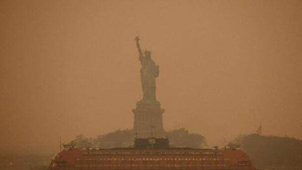 Alerta roja por calidad del aire: Humo de incendios forestales en Canadá afecta a Washington y Nueva York
