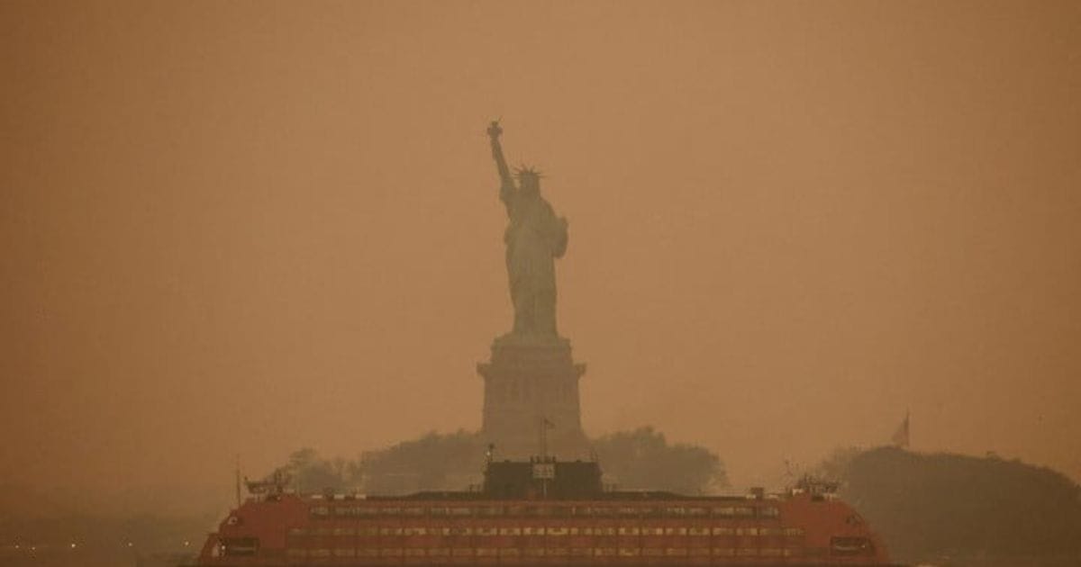Alerta roja por calidad del aire: Humo de incendios forestales en Canadá afecta a Washington y Nueva York