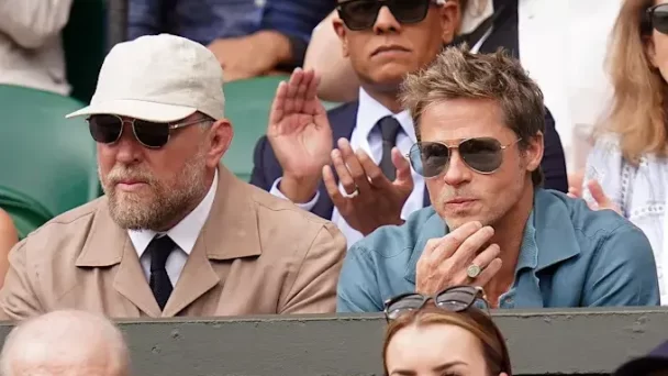 La presencia de Brad Pitt en la final de Wimbledon revolucionó las redes sociales