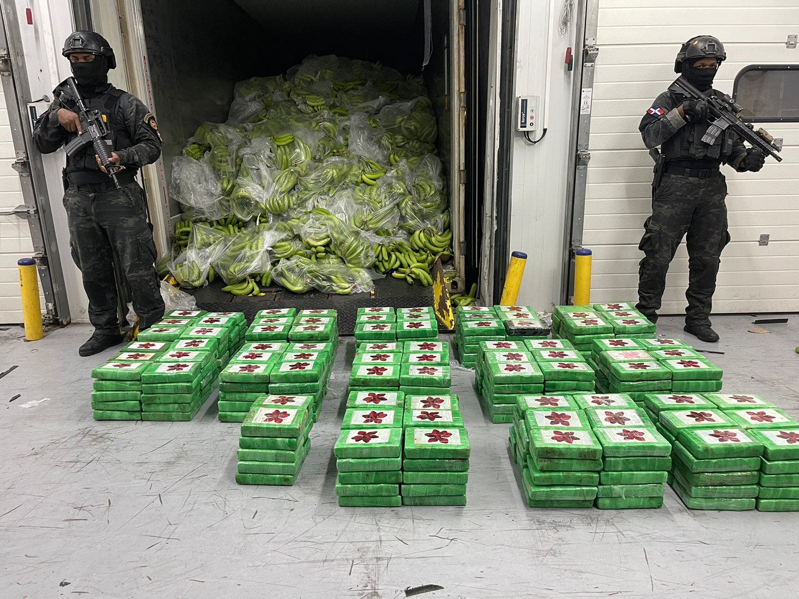Ocupan 400 paquetes de cocaína en un contenedor cargado de plátanos Ocupan 400 paquetes de cocaína en un contenedor cargado de plátanos