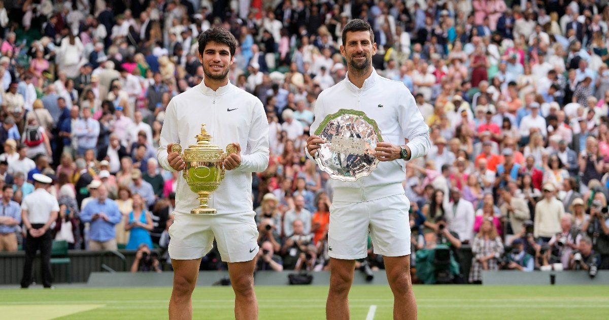 Alcaraz y Djokovic se reencuentran en el campo Alcaraz y Djokovic se reencuentran en el campo