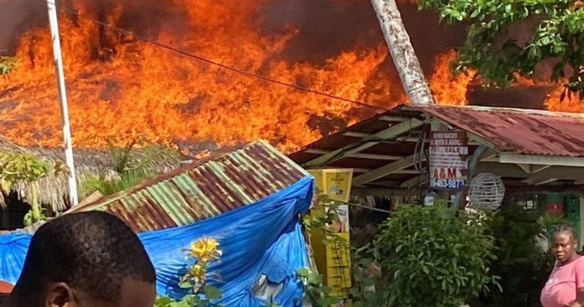 Incendio Controlado en Plaza Comercial de Las Terrenas, Samaná: Diez Locales Comerciales Sufren Pérdidas