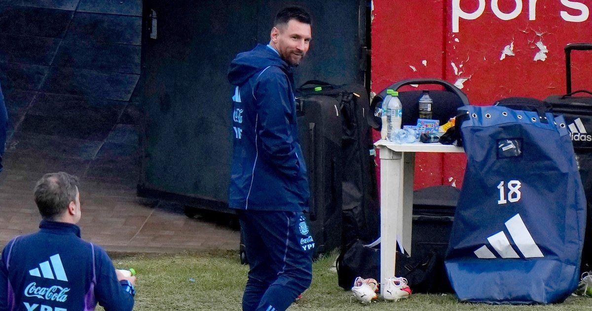 Lionel Messi se pierde su último entrenamiento con Argentina Lionel Messi se pierde su último entrenamiento con Argentina