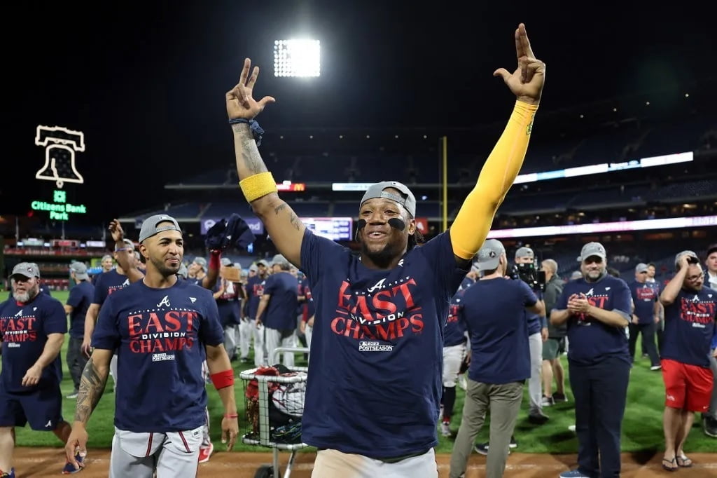 Los poderosos Bravos ganaron la División Este de la Liga Nacional por sexto año consecutivo Los poderosos Bravos ganaron la División Este de la Liga Nacional por sexto año consecutivo