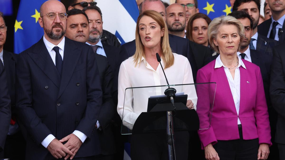 Von der Leyen y Metsola viajarán a Israel este viernes