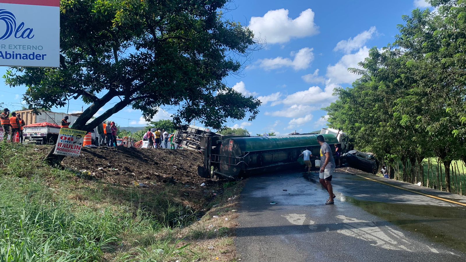 14 personas reportadas heridas en accidente de tránsito en Carretera Duarte