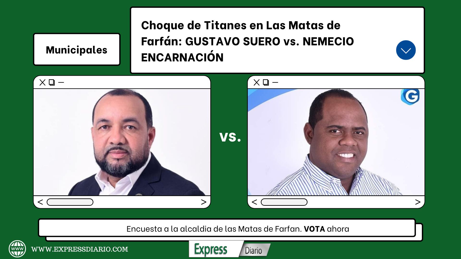 Encuesta Exclusiva GUSTAVO SUERO vs. NEMECIO ENCARNACIÓN - ¿El Giro Inesperado en Las Matas de Farfán
