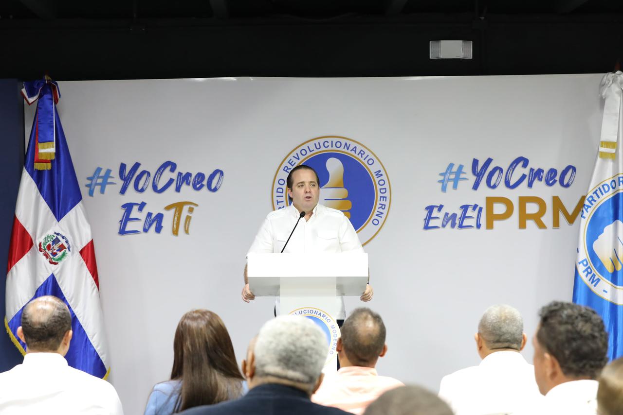 Paliza afirma que el PRM ganará en primera vuelta porque "no para de trabajar y de crecer"