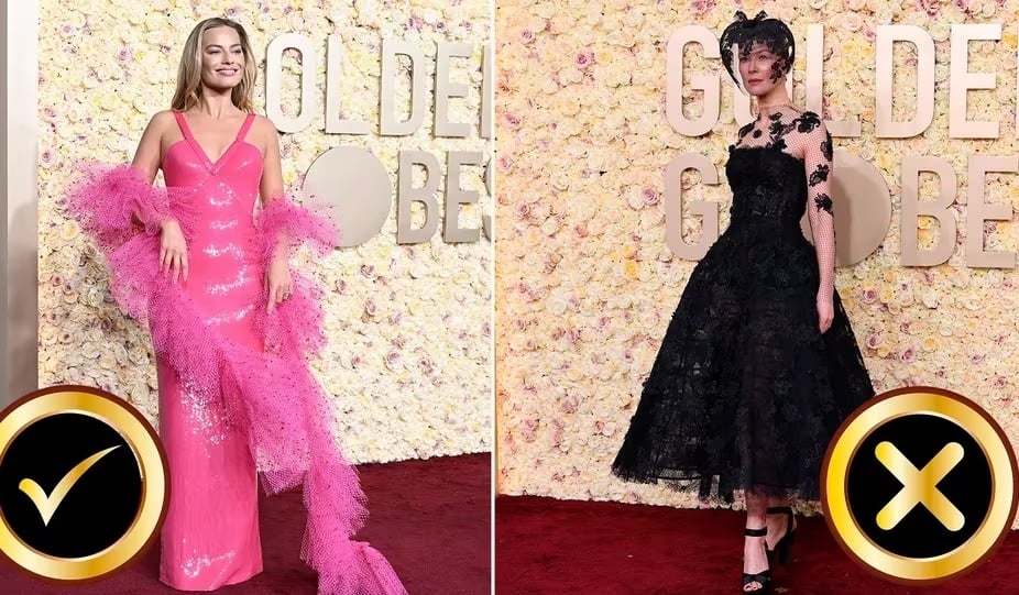 Conoce los mejores y peores vestidos en alfombra roja de Golden Globes 2024 Conoce los mejores y peores vestidos en alfombra roja de Golden Globes 2024