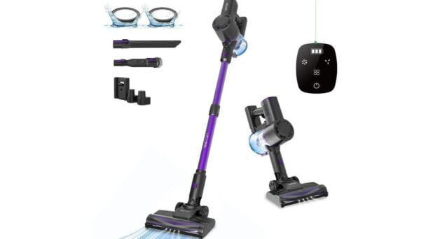 Aspiradora Blitz V8 Pro, con cepillos mejorados y filtración al  99,97%