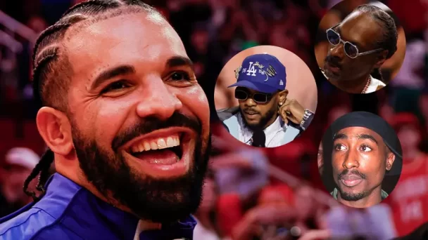 Drake usa AI para recrear voces de Tupac y Snoop Dogg en ‘tiraera’ contra Kendrick Lamar