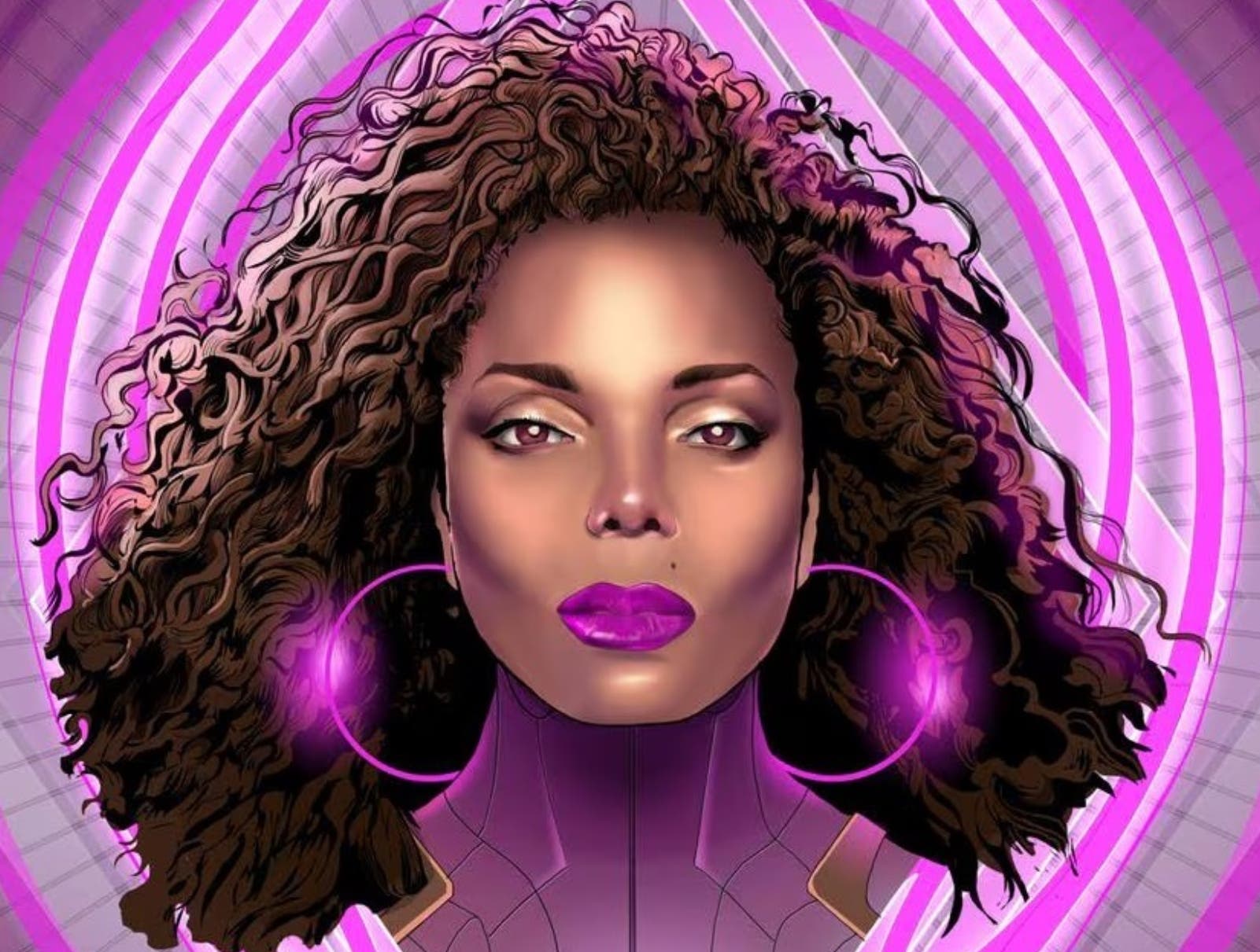 Janet Jackson con serie de cómic ‘Female Force’ Janet Jackson con serie de cómic ‘Female Force’