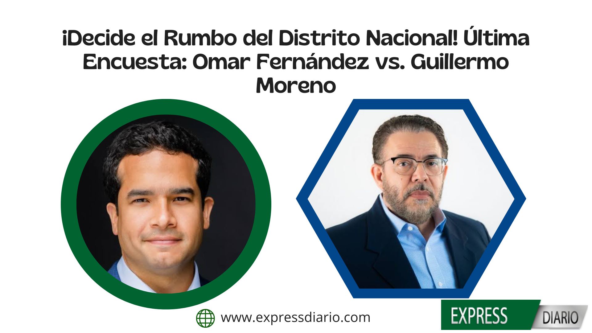¡Última Encuesta antes de las Elecciones! ¿Omar Fernández o Guillermo Moreno? Decide el Futuro del Distrito Nacional Ahora!